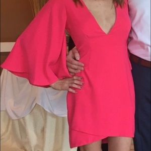 Hot pink mini dress!